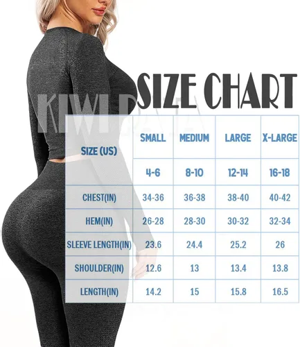 Vista 6 de KIWI RATA Camiseta corta de manga larga sin costuras para mujer para yoga gimnasio con agujero para el pulgar ropa deportiva