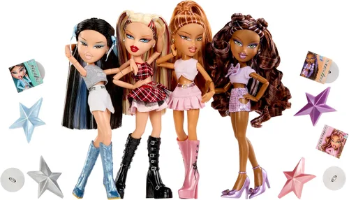 Vista 6 de Bratz Pop Starz Jade Fashion Doll con accesorios y encanto