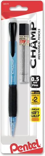 Vista 10 de Pentel Champ Starter Set con lápiz automático con plomo, (0.020 in), surtido, paquete de 2 (A2CBP)