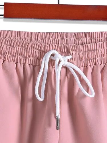 Vista 4 de MakeMeChic Conjunto casual de 2 piezas para hombre cuello con solapa manga corta botones y pantalones cortos