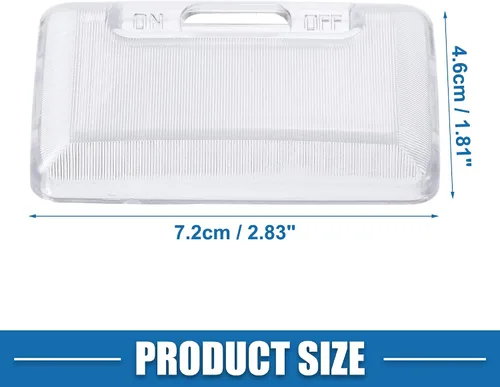 Vista 4 de Cubierta de la lámpara del interior del coche del bisel de la luz de la luz del coche de la bóveda para Mazda Miata 1996-2005 plástico transparente