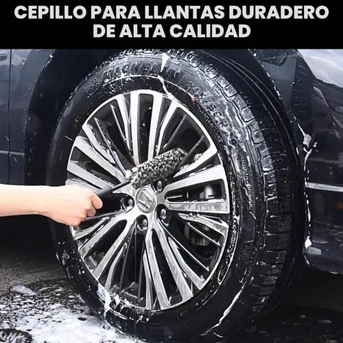 Vista 7 de Juego de 12 cepillos de rueda para limpiar ruedas y neumáticos, cepillo de ruedas y llantas, cepillos de detalles de automóviles, cepillo