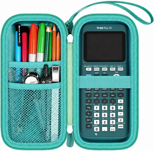 Vista 17 de PAIYULE Estuche rígido para calculadora TI-84 Plus CE/Evo/TI-30XS/TI-Nspire Negro para TI-84