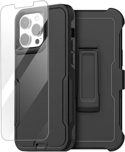 Vista 10 de AICase Funda para iPhone 12 Pro Max (6.7"), resistente protección contra caídas, cuerpo completo, a prueba de golpes, a prueba de polvo, protección