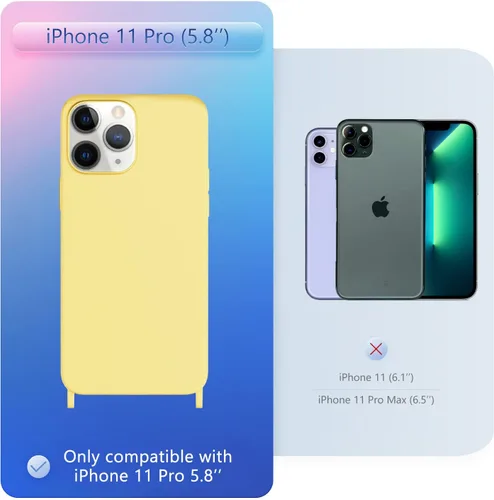 Vista 344 de Funda compatible con iPhone 8 Plus, iPhone 7 Plus/6 Plus/6S Plus con cordón, funda cruzada para iPhone con correa ajustable de silicona para iPhone