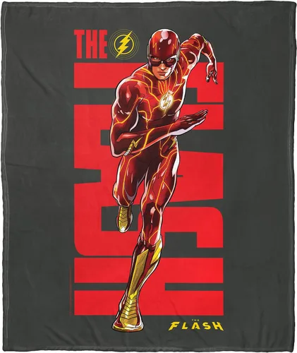 Vista 11 de Northwest DC - The Flash - Manta de seda táctil, 50 x 60 pulgadas, Batman y Flash