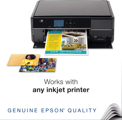 Vista 7 de Epson Expression Premium XP-7100 Impresora fotográfica inalámbrica a color con ADF, escáner y copiadora, negro, pequeño y papel fotográfico premium
