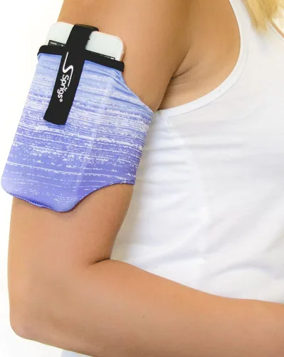 Vista 4 de Sprigs Funda de brazalete para teléfono para iPhone 14, 13, 12, 11, X Galaxy Z, S22, S21, S20 Google Pixel 7, 6, 5. El brazalete para correr más