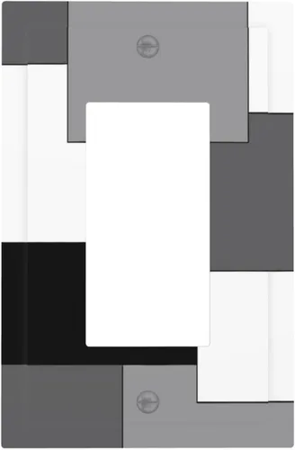 Vista 79 de Taupe Beige Marrón Gris Abstracto Arte 1-Banda Interruptor de Luz Doble de Recepción Placa de Pared Toma Cubiertas Eléctricas Decorativas Modernas