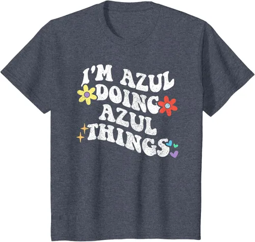 Vista 58 de Retro Groovy Im AZUL Doing AZUL Things - Camiseta divertida para el día de la madre, Negro