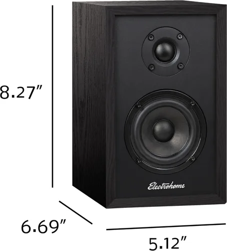 Vista 8 de Electrohome Berkeley - Altavoces estéreo 2.0 con amplificador integrado y controladores de 3 pulgadas para tocadiscos, TV, PC y transmisión