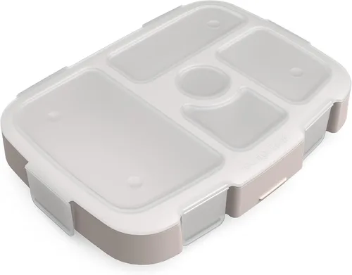 Vista 12 de Bentgo® Kids Prints Bandeja con Cubierta Transparente - Reutilizable, Sin BPA, Recipiente de Preparación de Comidas de 5 Compartimentos con Control