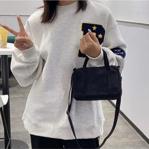 Vista 3 de Bolsos cruzados para mujer de pana, bolsos de hombro, bolsos cruzados, carteras, carteras, bolso pequeño de mano 2023