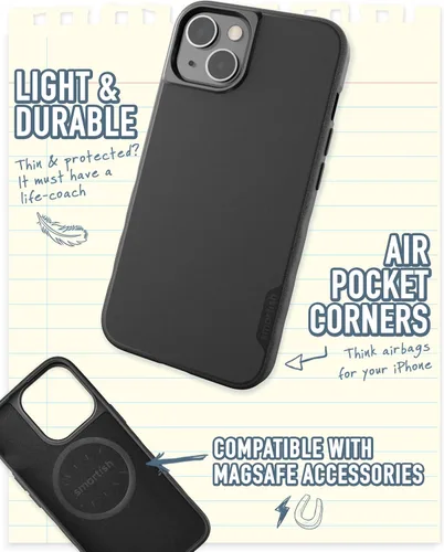 Vista 4 de Smartish - AW Shoots - Funda delgada para iPhone 13, Gripmunk [ligera + protectora], funda fina - Compatible con iPhone 13