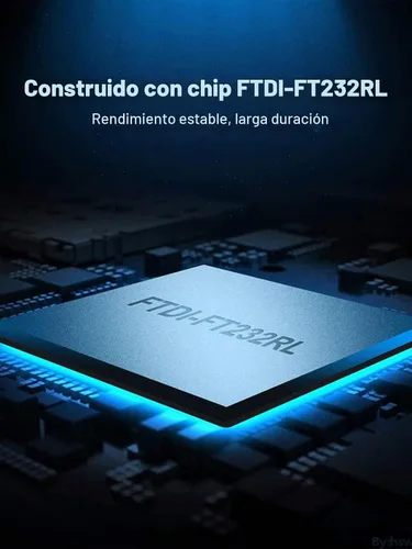 Vista 6 de CableCreation Adaptador serie DB9 macho USB a RS232, chipset FTDI, 9 pines