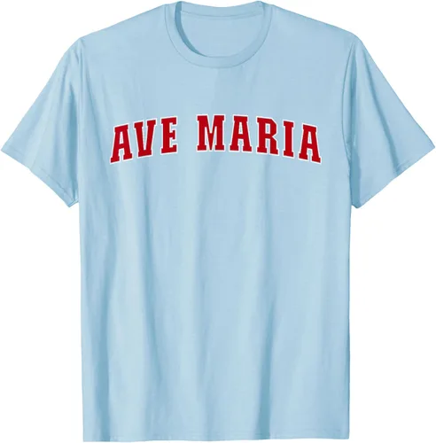 Vista 74 de Ave Maria FL Florida - Camiseta, Negro