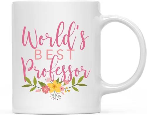 Vista 10 de Andaz Press Taza de café de 11 oz, regalo de broma de la mejor abbuela del mundo, diseño floral, paquete de 1
