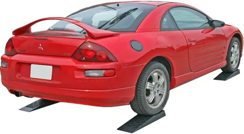 Vista 4 de Discount Ramps 6009-v2 Servicio de rampas de plástico de automóviles, 2 unidades Gato de bajo perfil, ajuste debajo para facilitar la elevación