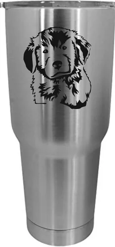 Vista 408 de Cairn Terrier - Vaso grabado con temática de perro, 30 onzas