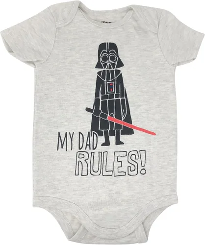 Vista 8 de STAR WARS Darth Vader Yoda - Body para bebé recién nacido a bebé Lapped Shoulders, 3-Snap Bottom Closure, Soft Cotton Blend, Easy Diaper Changes