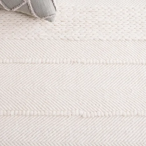 Vista 7 de SAFAVIEH Natura Collection - Alfombra decorativa de 2 x 3 pies, natural, lana hecha a mano, ideal para zonas de alto tráfico en entrada, sala