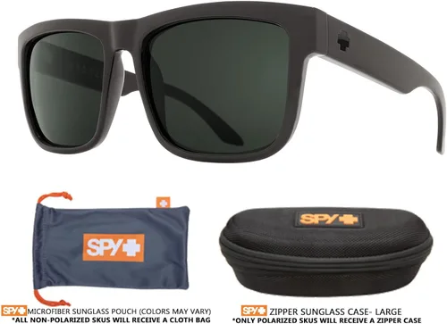 Vista 3 de SPY Discord Rectangle Sunglasses for Men + BUNDLE with Designer iWear Eyewear Kit