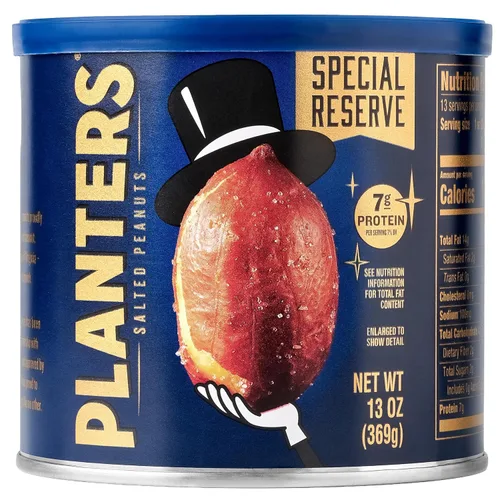 Vista 17 de PLANTERS Cacahuetes ligeramente salados, bocadillos de proteínas a base