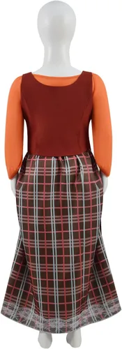 Vista 4 de Disfraz de Mary Sanderson para adultos y niñas, disfraz de cosplay para fiesta de Halloween, vestido de bruja, camiseta sin mangas