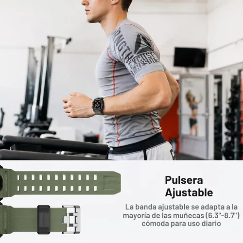 Vista 7 de amBand - Carcasa compatible con Apple Watch SE 3/SE 2/SE/6/5/4 de 1.732 pulgadas, M3 de 1.732 pulgadas, resistente correa táctica, protector