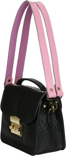 Vista 41 de Allzedream - Bolsa de hombro de repuesto de lona de cuero auténtico, 2