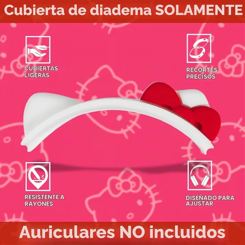 Vista 3 de Sonix x Sanrio - Funda de diadema de Hello Kitty para AirPods Max, accesorio protector de silicona con orejas de gato para auriculares Compatible