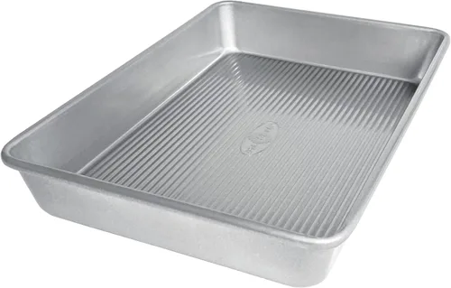 Vista 9 de USA Pan Bakeware - Molde para hornear cuadrado antiadherente sin costuras, 8 x 8 x 2 pulgadas