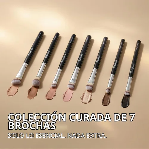 Vista 9 de Lamora Juego de brochas para sombra de ojos, brochas de maquillaje de ojos