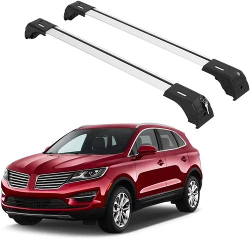 Vista 12 de ERKUL Barras transversales de techo resistentes para Lincoln MKC 2015-2019 Barras transversales de aluminio Aero mejoradas con sistema