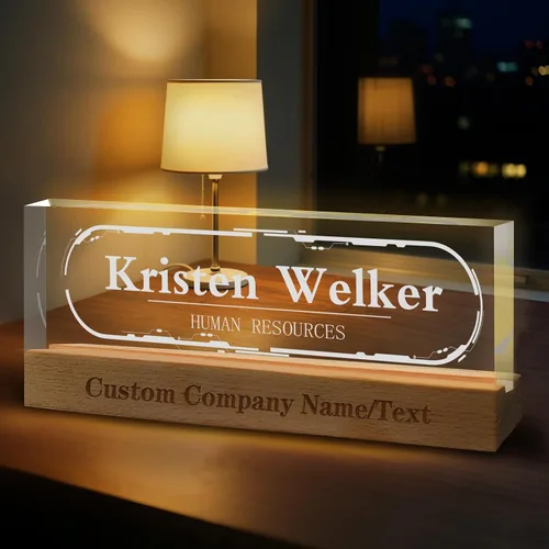 Vista 20 de Regalos personalizados para el día del jefe para hombres y mujeres, placa de nombre personalizada para escritorio, regalos personalizados