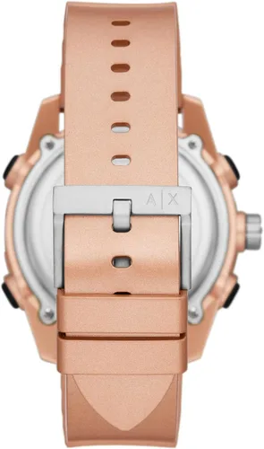 Vista 3 de AX Armani Exchange - Reloj de silicona analógico digital para hombre
