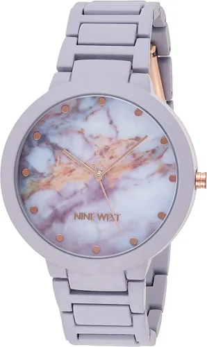 Vista 9 de Nine West Reloj de pulsera con brazalete de goma para mujer