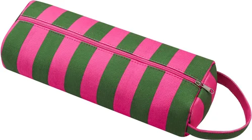 Vista 11 de RSRSLEII Bolsa de viaje a rayas para herramientas para el cabello 06 Rojo y Rosa