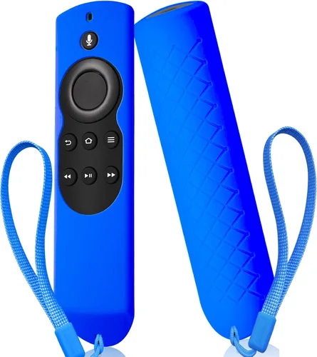 Vista 8 de Firestick - Funda para mando a distancia, Firestickremote Funda para control remoto, funda para cubierta con patio de tierra que brilla en azul Azul