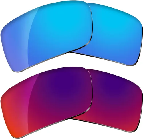 Vista 9 de Dynamix Lentes de repuesto polarizadas para Oakley Gascan Fácil de instalar Ajuste perfecto Rojo fuego Fire Red