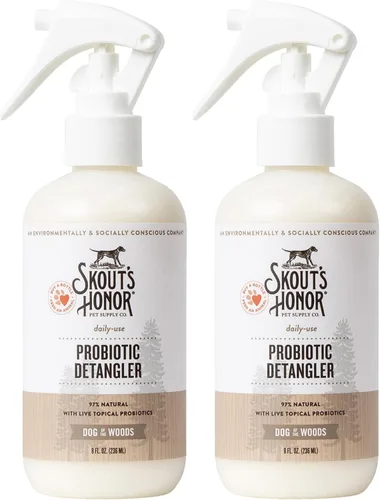 Vista 14 de SKOUT'S HONOR Spray desenredante probiótico para perros, perro del bosque