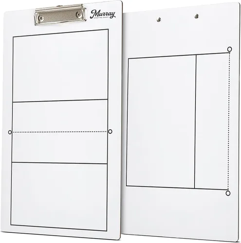 Vista 21 de Murray Sporting Goods sujetapapeles para entrenadores de borrado en seco Pizarra blanca de doble cara