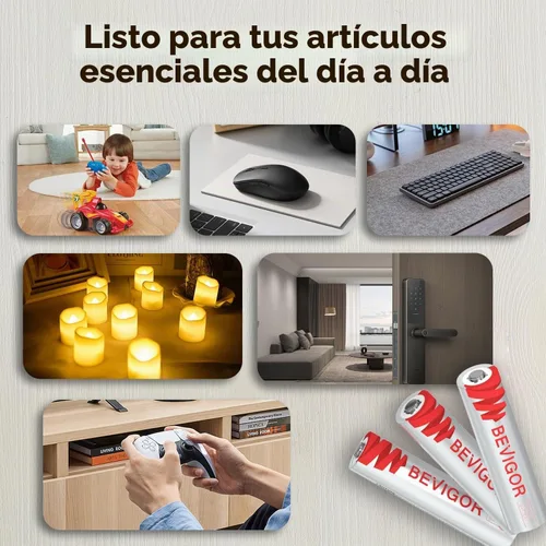 Vista 7 de BEVIGOR - Baterías de litio AAA de larga duración de 1,5 V, paquete de 24 unidades para electrónica