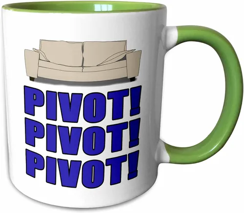Vista 11 de 3dRose mug_223765_4 - Taza de dos tonos, 11 onzas, color azul pivote pivotante, color negro y azul