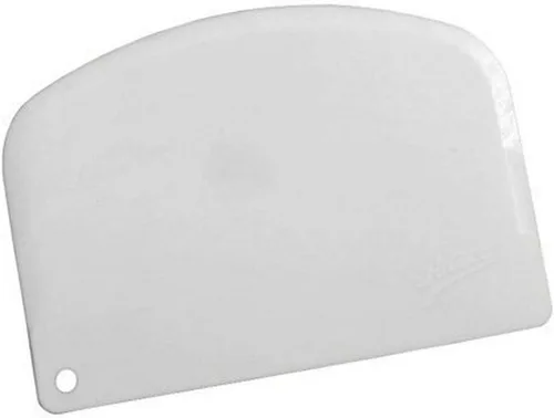 Vista 4 de Ateco 1303 - Juego de raspadores de cuencos, plástico flexible apto para alimentos, color blanco, 6 piezas