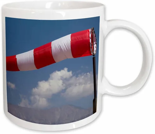 Vista 11 de 3dRose Calcetines de viento, aviación, aeropuerto de Vitacura, Santiago, Chile - SA05 DWA0057 -... - Tazas (taza_85852_4)