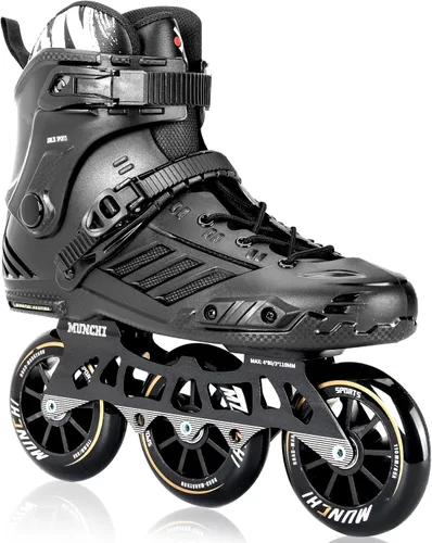 Vista 8 de Patines en línea de 3 ruedas para adultos, mujeres y hombres, ruedas profesionales para fitness al aire libre de 0.118 x 4.331 in, patines unisex