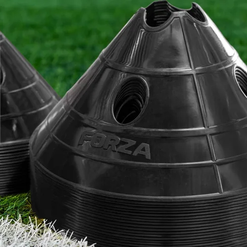 Vista 2 de FORZA Soccer SuperCone - Domos de entrenamiento (paquete de 20) Conos jumbo de 5.5 pulgadas para entrenamiento de velocidad y agilidad Opciones