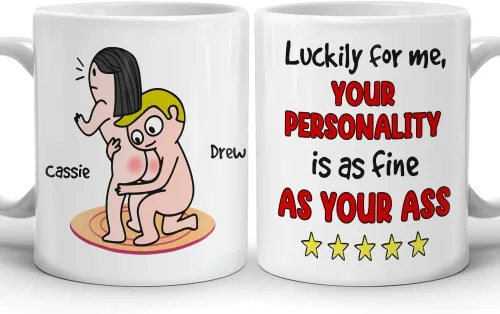 Vista 13 de Taza Kamasutra personalizada, regalos del día de San Valentín para esposa, divertida taza de aniversario para ella, regalos de inauguración