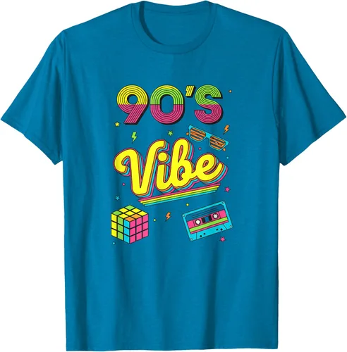 Vista 61 de 90s Nostalgia Retro Apparel - 90'S Vibe Retro T-Shirt Negro